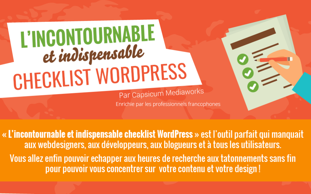 INFOGRAPHIE: L&rsquo;incontournable checklist WordPress pour votre site
